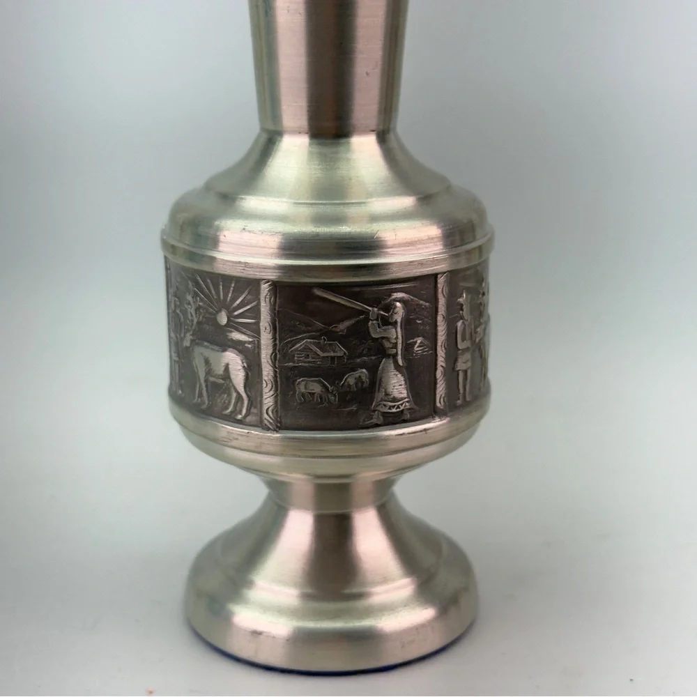 Vintage Norwegian Pewter Bud Vase - Picture 3 of 6